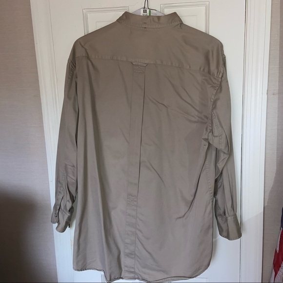 Dunn’s Taupe Hunting Shirt With Button Safe Pockets And Durable, Manly Design. - Picture 5 of 5